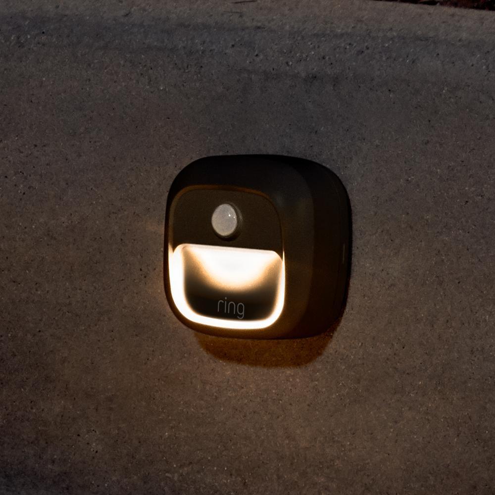 Smart Lighting Battery Black Motion Activated Integrated LED Deck Step Light - Super Arbor