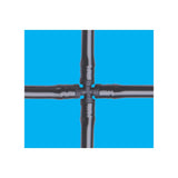 Raindrip 1/4 in. Barbed Drip Irrigation Cross, 4-Pack