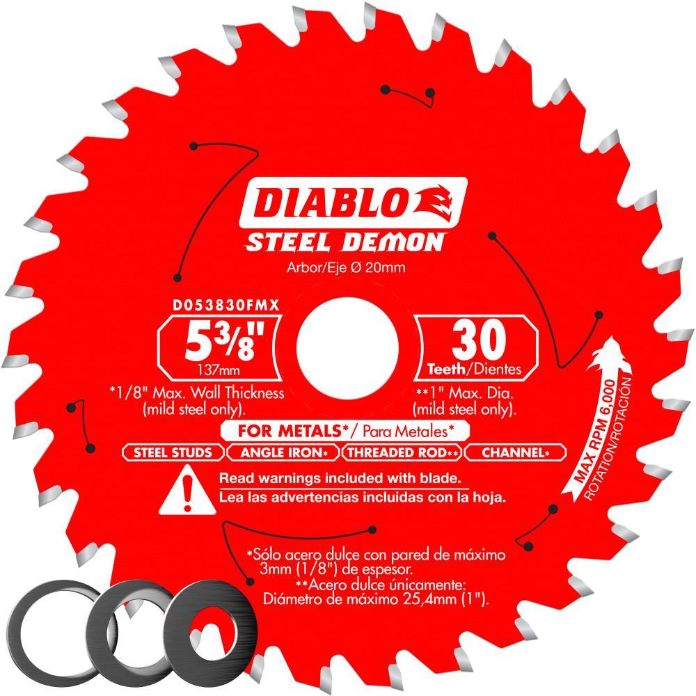 5-3/8 in. x 30-Teeth Metal Cutting Saw Blade with Bushings - Super Arbor