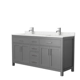 Beckett 42 in. W x 22 in. D Single Vanity in White with Cultured Marble Vanity Top in White with White Basin - Super Arbor