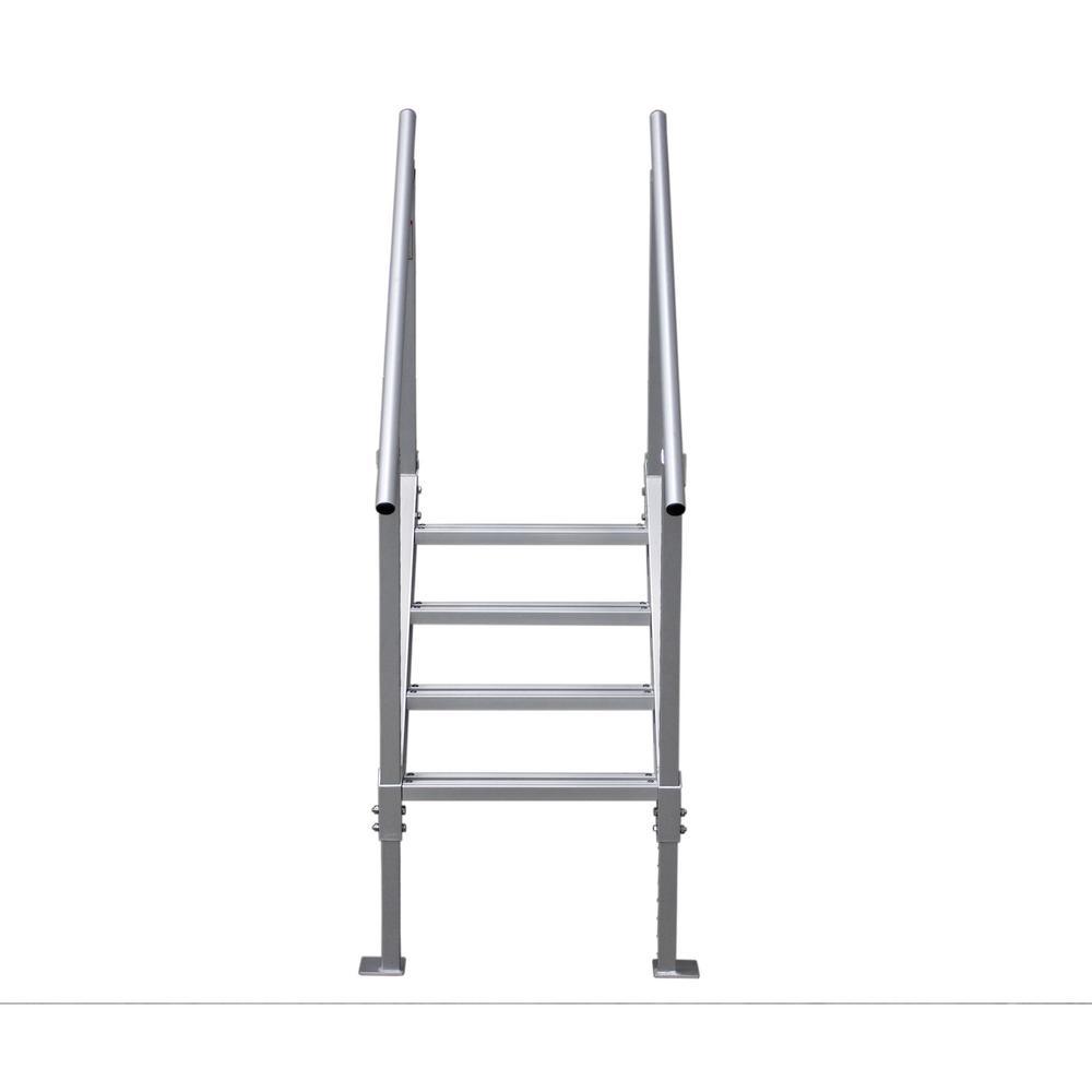 Extreme Max Universal Mount Aluminum Dock Stair - 4-Step - Super Arbor