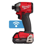 M18 FUEL ONE-KEY 18-Volt Lithium-Ion Brushless Cordless 1/4 in. Hex Impact Driver Kit W/ (2) 2.0Ah Batteries, Hard Case - Super Arbor