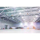 2025 7 ft. Indoor Yellow and Silver Aluminum Shop Ceiling Fan with Wall Control