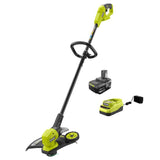 RYOBI Reconditioned ONE+ 18-Volt Lithium-Ion Cordless String Trimmer/Edger - 4.0 Ah Battery and Charger Included