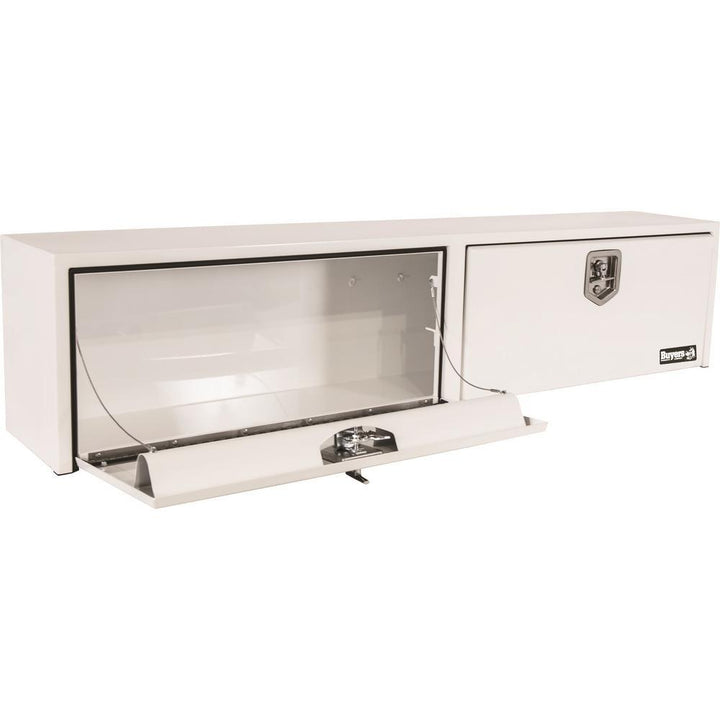 88 White Steel Full Size Top Mount Truck Tool Box - Super Arbor