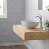 Viva 16-1/2 in. Round Porcelain Ceramic Vessel Sink in White - Super Arbor