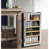GE 31-Can Capacity (4.1-cu ft) Residential Stainless Steel Built-In/Freestanding Beverage Center