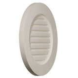 23 in. x 23 in. Round Primed Polyurethane Paintable Gable Louver Vent - Super Arbor
