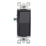 Decora 15 Amp 3-Way Switch, Black - Super Arbor