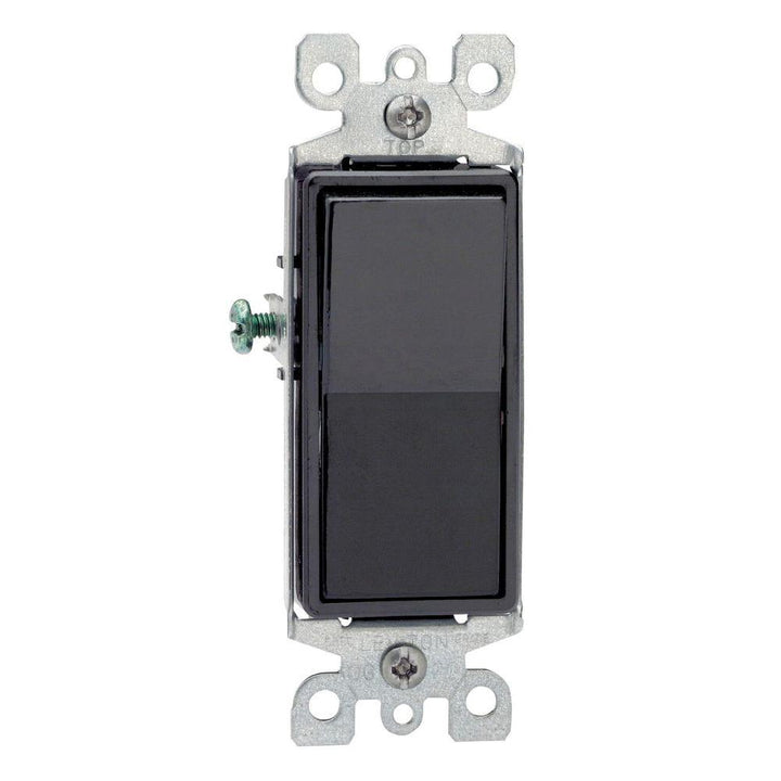 Decora 15 Amp 3-Way Switch, Black - Super Arbor