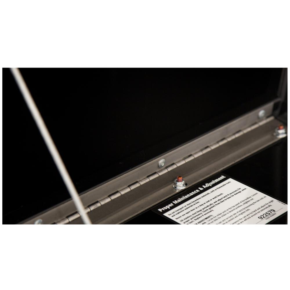 14 in. x 12 in. x 18 in. Gloss Black Steel Underbody Truck Tool Box - Super Arbor