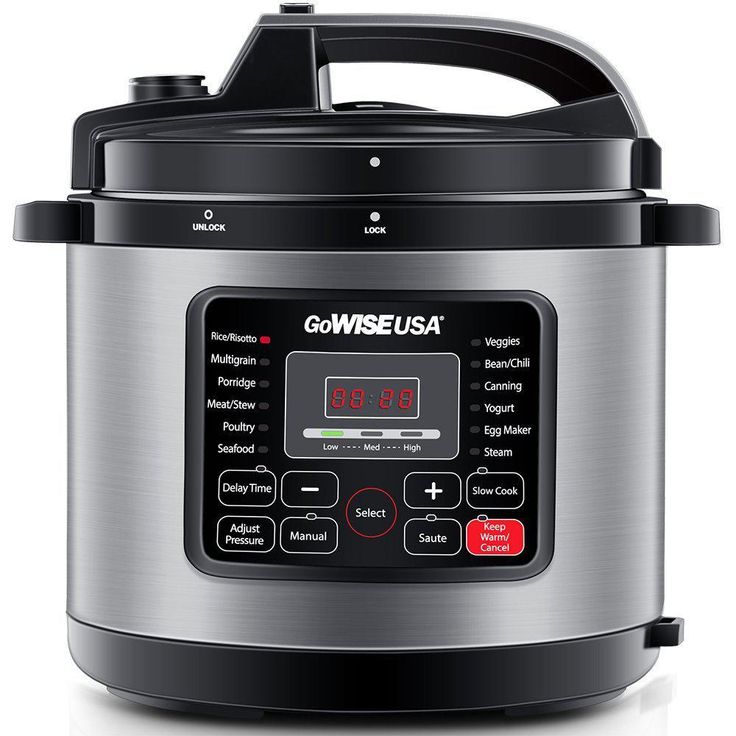 10 Qt. Stainless Steel Electric Pressure Cooker with Built-In Timer