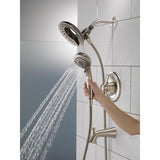Lahara In2ition 2-in-1 Single-Handle 5-Spray Tub and Shower Faucet in Brushed Nickel