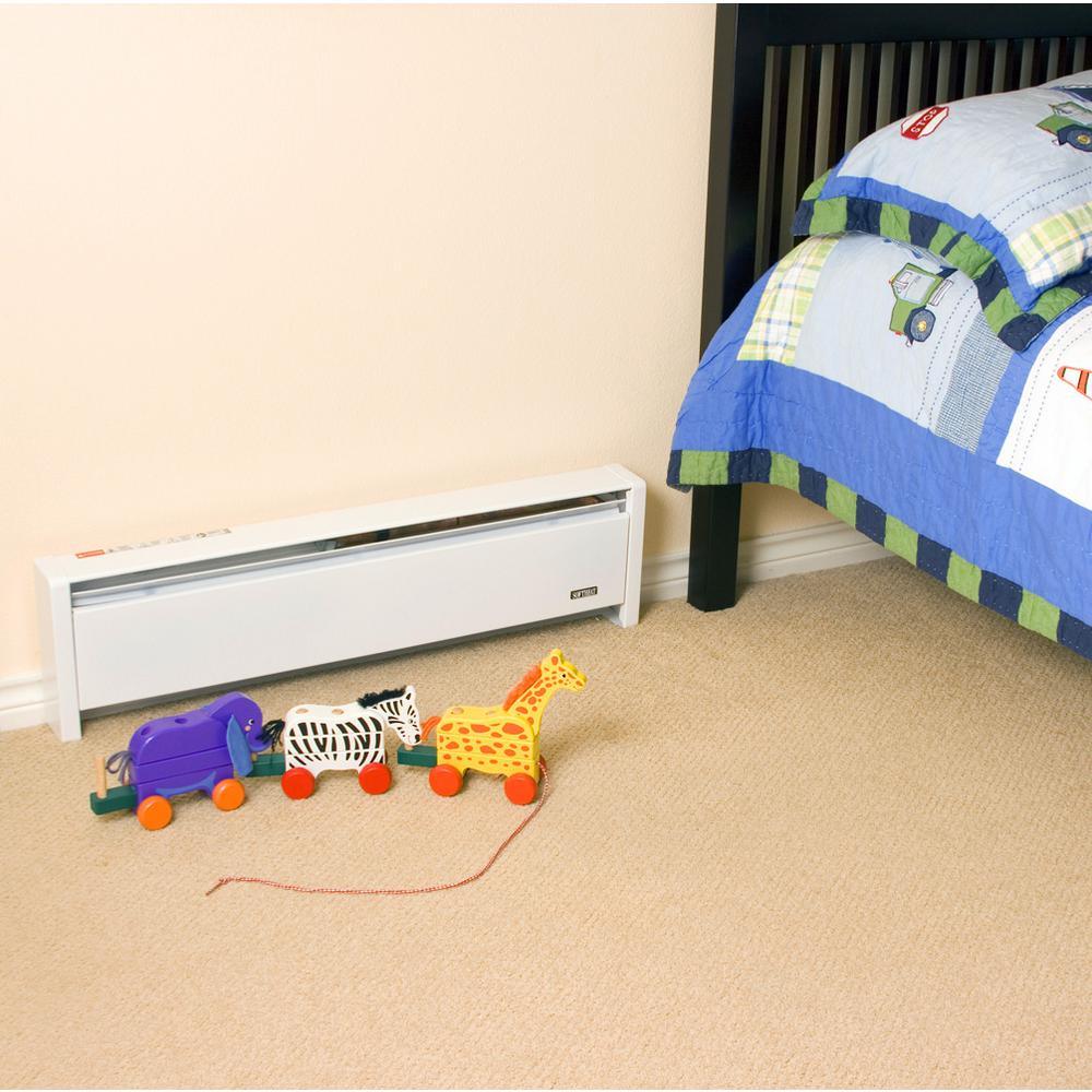 SoftHeat 71 in. 1250-Watt 120-Volt Hydronic Electric Baseboard Heater - Super Arbor