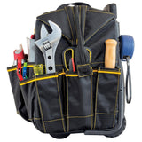 18 in. 18-Pocket Pro Rolling Tool Bag in Black - Super Arbor