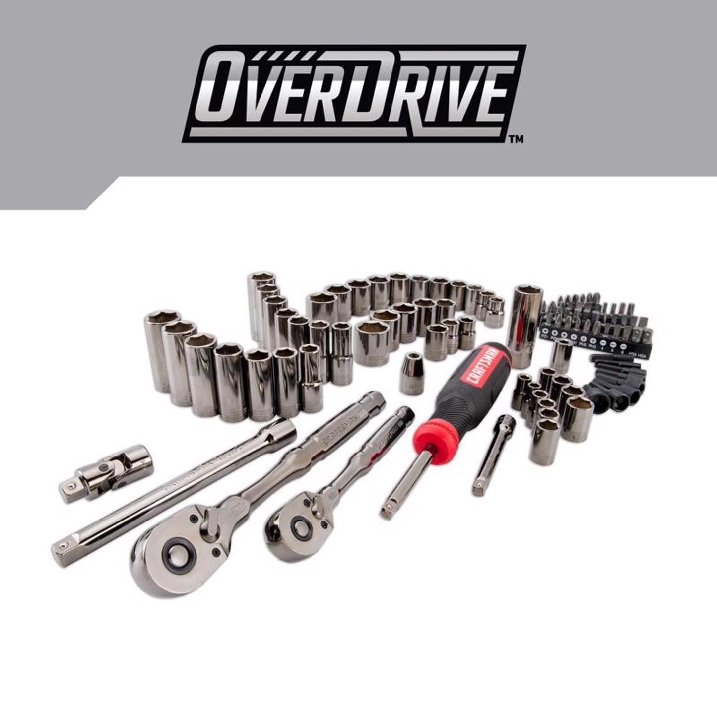 Craftsman OVERDRIVE 99 pc Metric/SAE Mechanic's Tool Set
