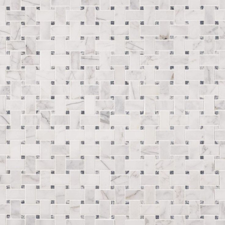 MSI Calacatta Cressa Basket Weave 12 in. x 12 in. x 10 mm Honed Marble Mesh-Mounted Mosaic Tile (10 sq. ft. / case)