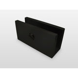34 in. x 58 in. Frameless Fixed Panel Bathtub Door in Matte Black without Handle - Super Arbor