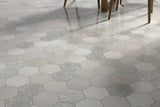 Emser VIRTUE 9-Pack White 18-in x 18-in Glazed Porcelain Patterned Floor and Wall Tile