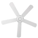 Bridgeport 52 in. Indoor/Outdoor White Damp Rated Ceiling Fan