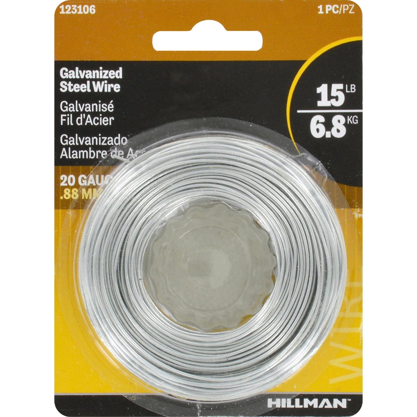 Hillman 175 ft. Galvanized Steel Wire, 20 Gauge