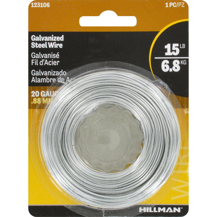 Hillman 175 ft. Galvanized Steel Wire, 20 Gauge