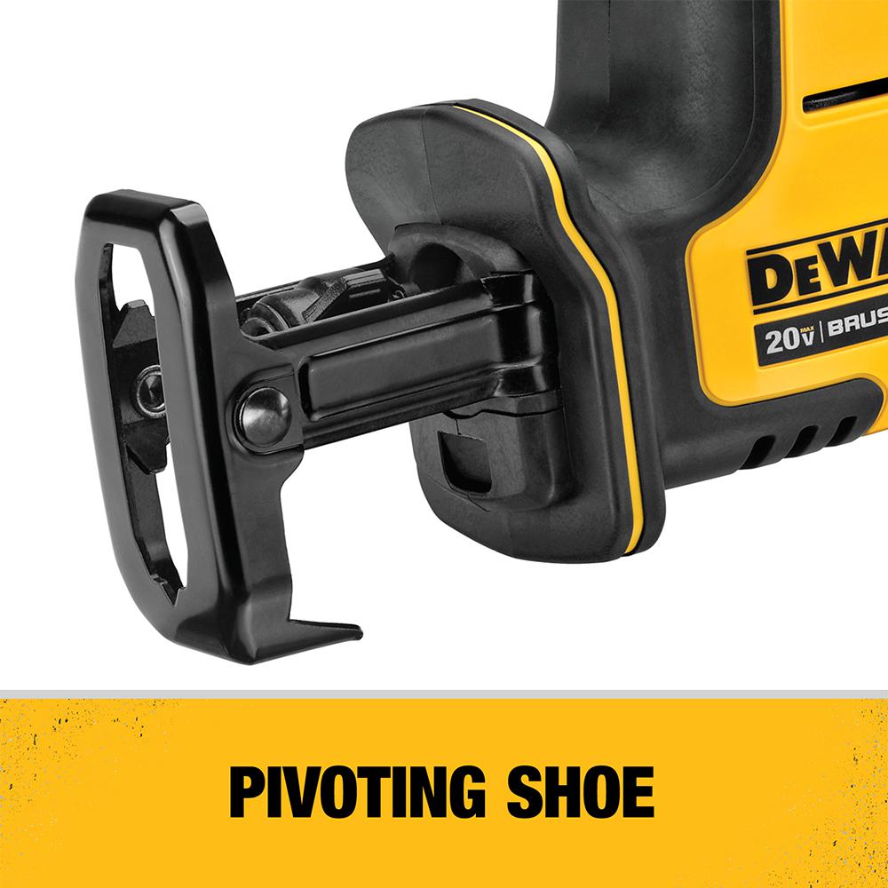ATOMIC 20-Volt MAX Brushless Compact Reciprocating Saw (Tool-Only) with Bonus 20-Volt MAX Li-Ion Premium Battery 5.0Ah