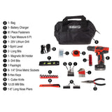 20-Volt Lithium-Ion Cordless 3/8 in. Power Drill (122-Piece) - Super Arbor