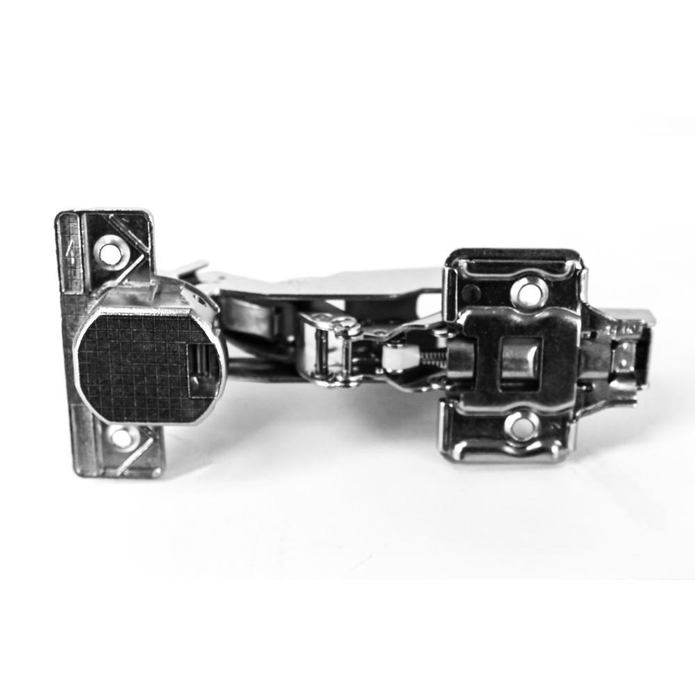 165-Degree 35 mm Full Overlay Soft Close Frameless Cabinet Door Hinges with Installation Screws (25-Pairs) - Super Arbor
