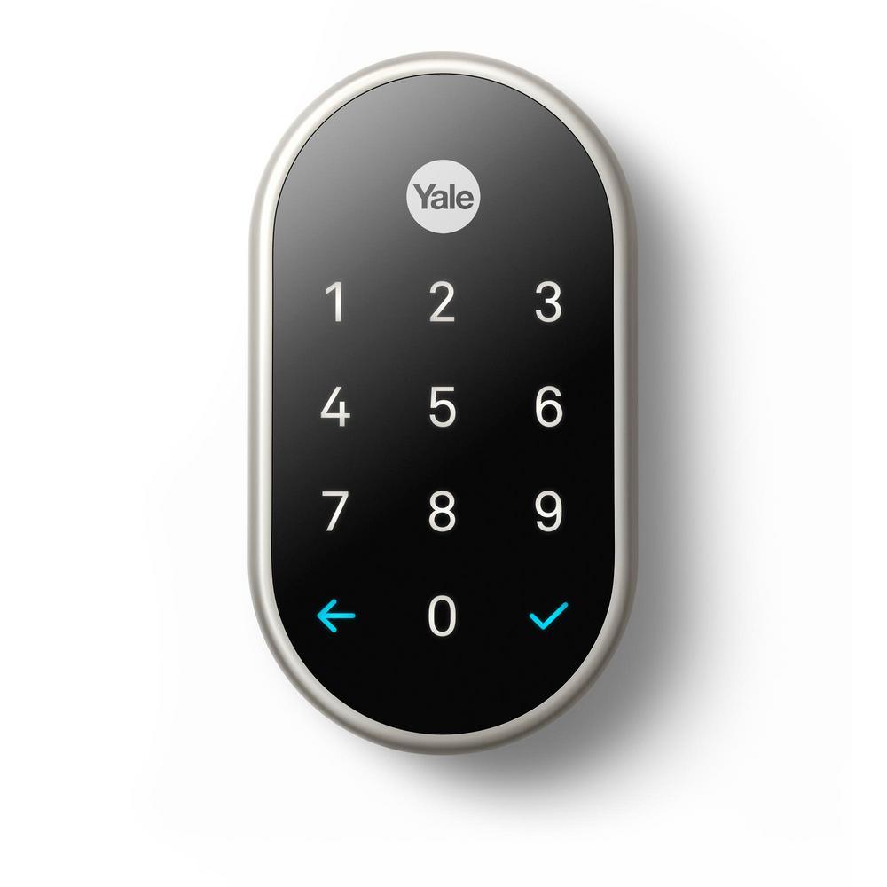 Nest x Yale Lock Satin Nickel with Google Nest Connect - Super Arbor