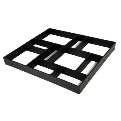 18 in. x 16 in. x 1.5 in. Black Plastic Mold Reusable Concrete Stepping Stone, DIY Paver Pathway Maker - Super Arbor