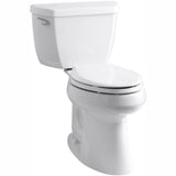 Highline Classic Comfort Height 10 in. Rough-In 2-Piece 1.28 GPF Single Flush Elongated Toilet in Biscuit - Super Arbor