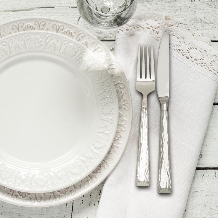 20-Piece Brocade Hammered 18/0 Stainless Steel Flatware Set (Service for 4)