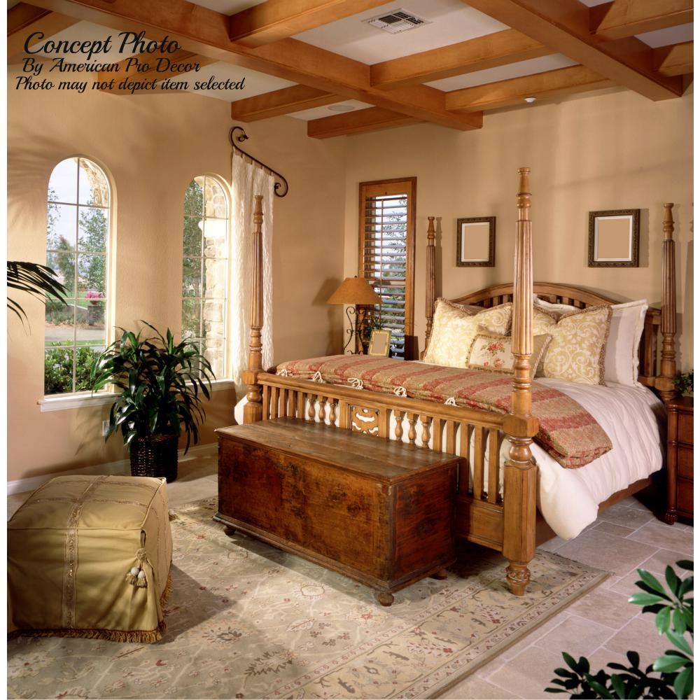 4-1/2 in. x 4-13/16 in. Unfinished Solid Hardwood Round Bun Foot - Super Arbor
