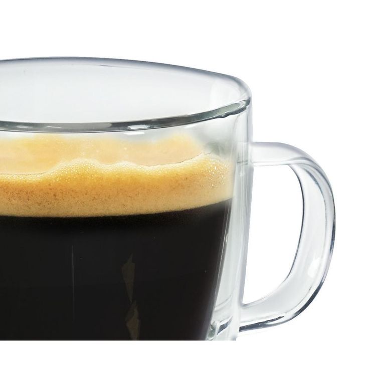 Milano Double-Wall 12 oz. Clear Glassware Coffee Mug (2-Pack)