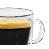 Milano Double-Wall 12 oz. Clear Glassware Coffee Mug (2-Pack)
