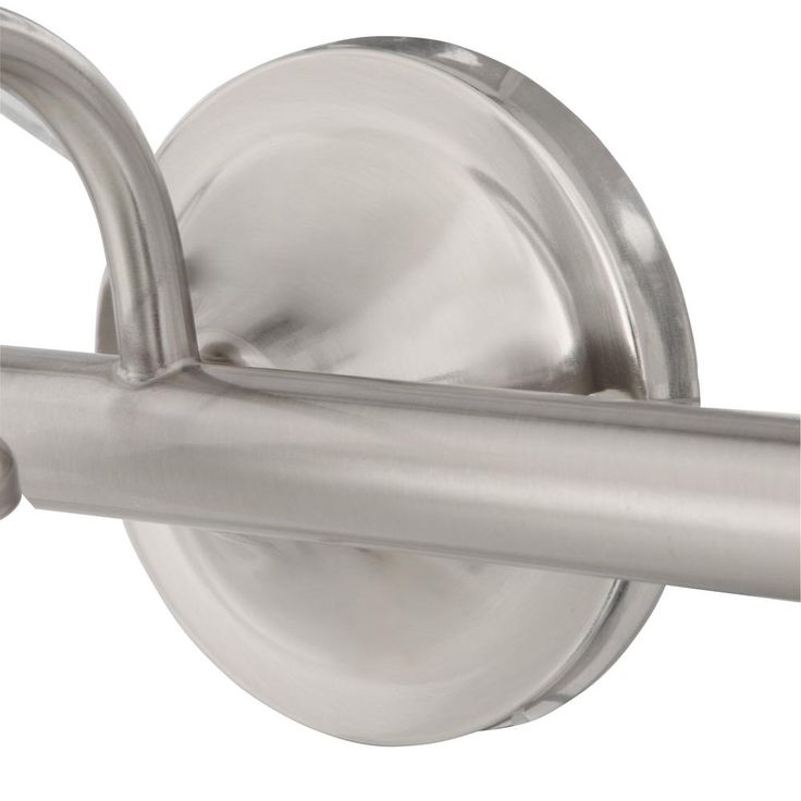 Estorial 3-Light Brushed Nickel Vanity Light with Frosted Glass Shades and Bath Set (4-Piece)
