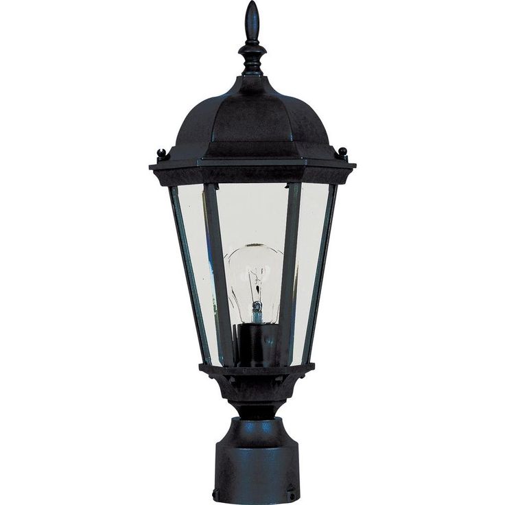 Westlake 1-Light Black Outdoor Pole/Post Mount