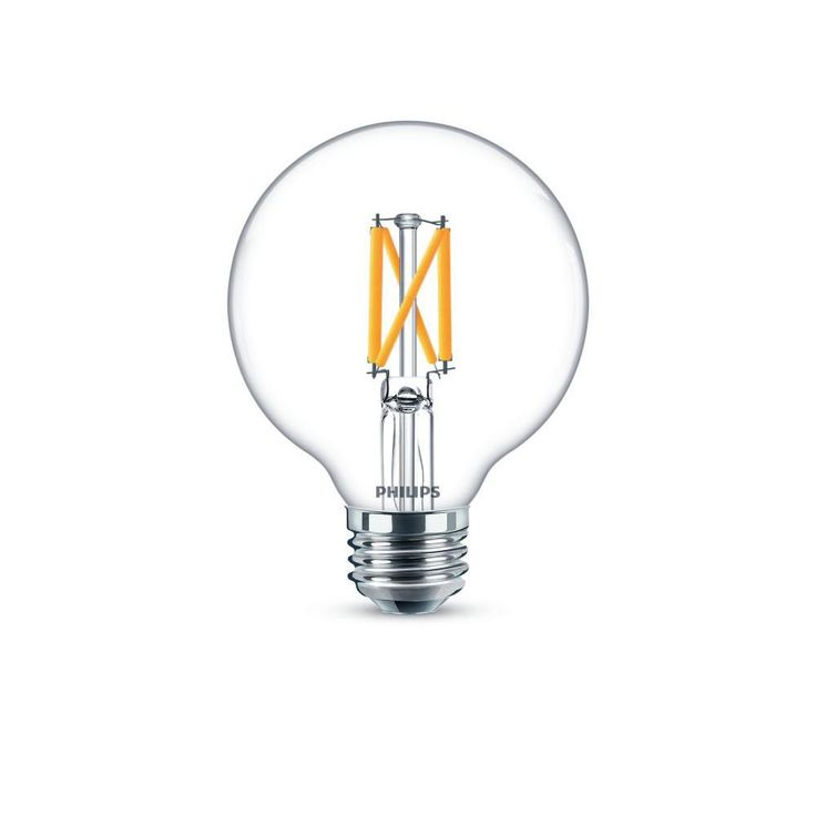 Philips 60-Watt Equivalent G25 Dimmable LED Light Bulb Clear Daylight (8-Pack)
