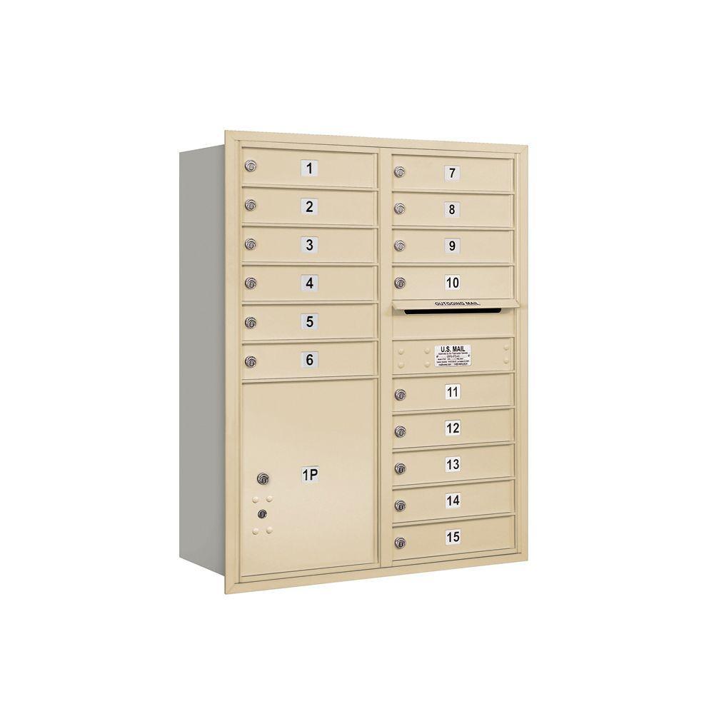 3700 Series 41 in. 11 Door High Unit Bronze Private Rear Loading Bronze 4C Horizontal Mailbox with 20 MB1 Doors - Super Arbor