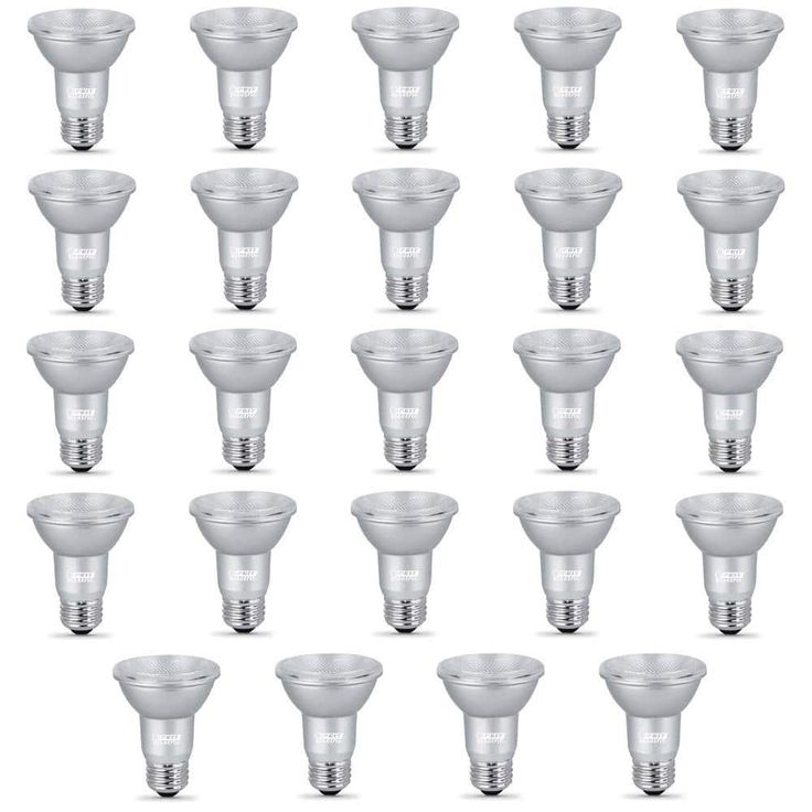 Feit Electric 50-Watt Equivalent PAR20 Dimmable CEC Title 20 Compliant LED ENERGY STAR 90+ CRI Flood Light Bulb, Daylight (24-Pack)