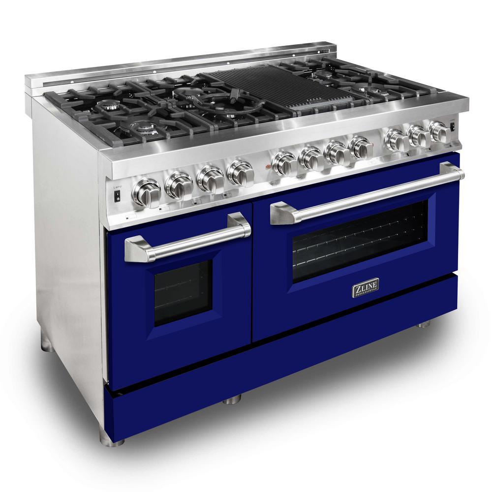 ZLINE 48 in. Professional Dual Fuel Range in Stainless Steel (RA48) - Super Arbor