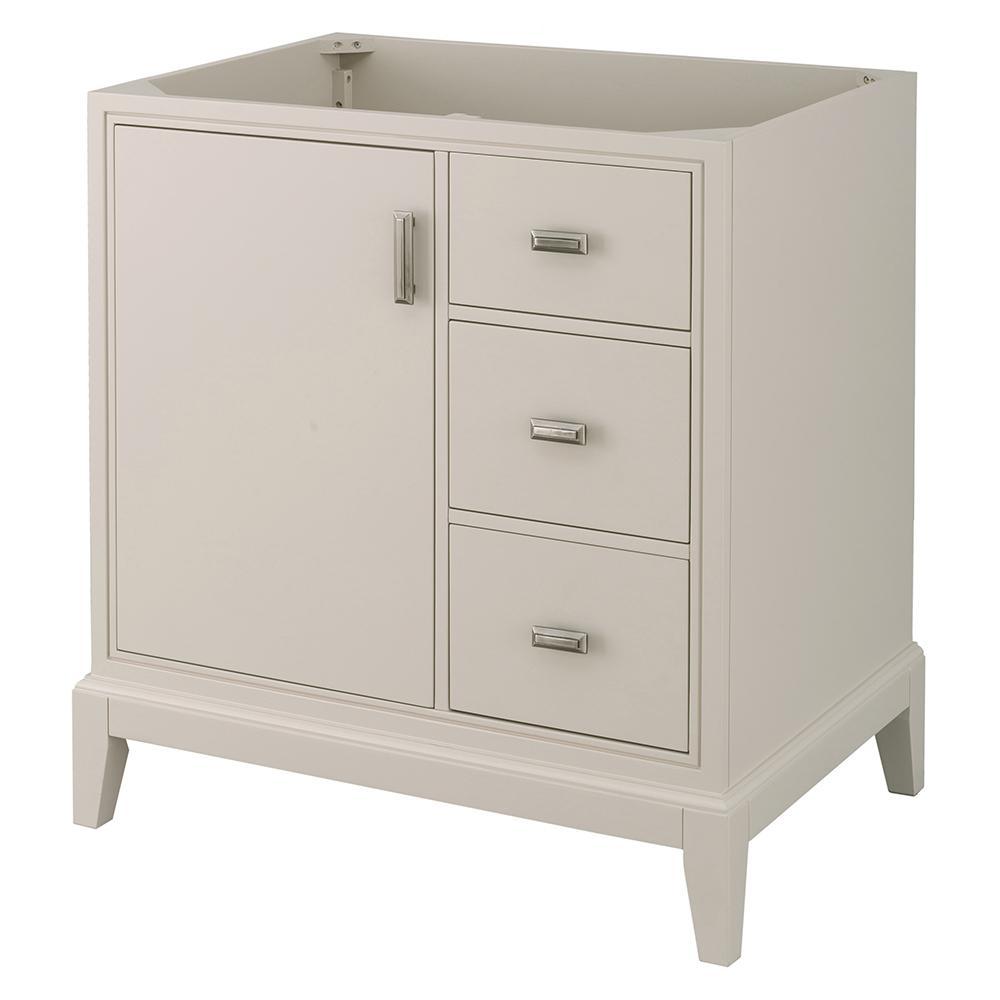 Shaelyn 30 in. W x 21.75 in. D Vanity Cabinet Only in White - Super Arbor