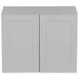 Cambridge Shaker Assembled 30x42x12.5 in. Wall Cabinet with 2 Soft Close Doors in White - Super Arbor
