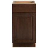 Benton Assembled 12x34.5x24.5 in. Base Cabinet with Soft Close Full Extension Drawer in White - Super Arbor