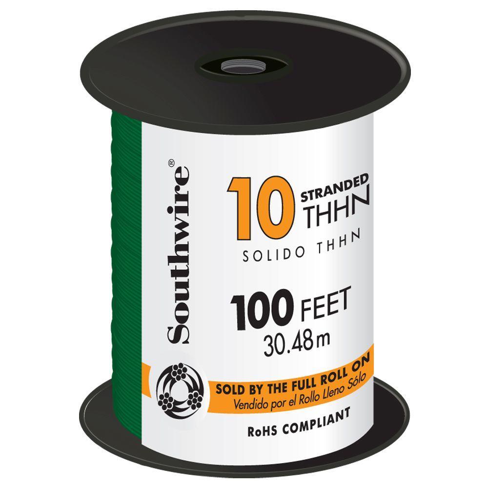 500 ft. 10 Black Stranded CU THHN Wire - Super Arbor