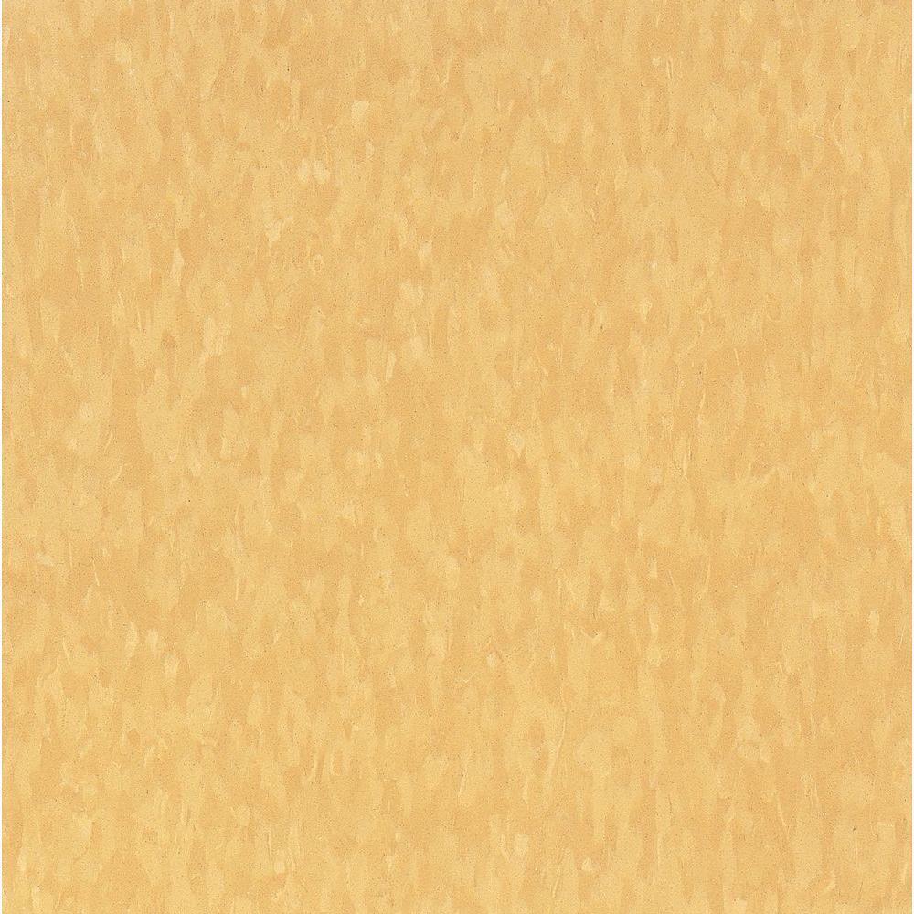Armstrong Imperial Texture VCT 12 in. x 12 in. Lemon Yellow Standard Excelon Commercial Vinyl Tile (45 sq. ft. / case) - Super Arbor
