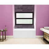 Aqua Eden Jenny 54 in. Acrylic Left-Hand Drain Rectangular Alcove Bathtub in White - Super Arbor