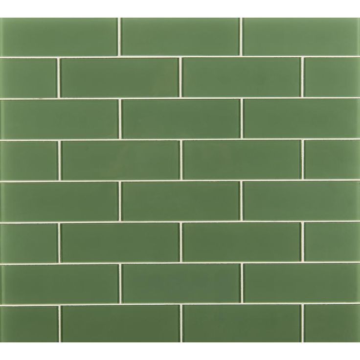 MSI Evergreen 9 in. x 3 in. x 8 mm Matte Glass Wall Tile (3.8 sq. ft. / Case)