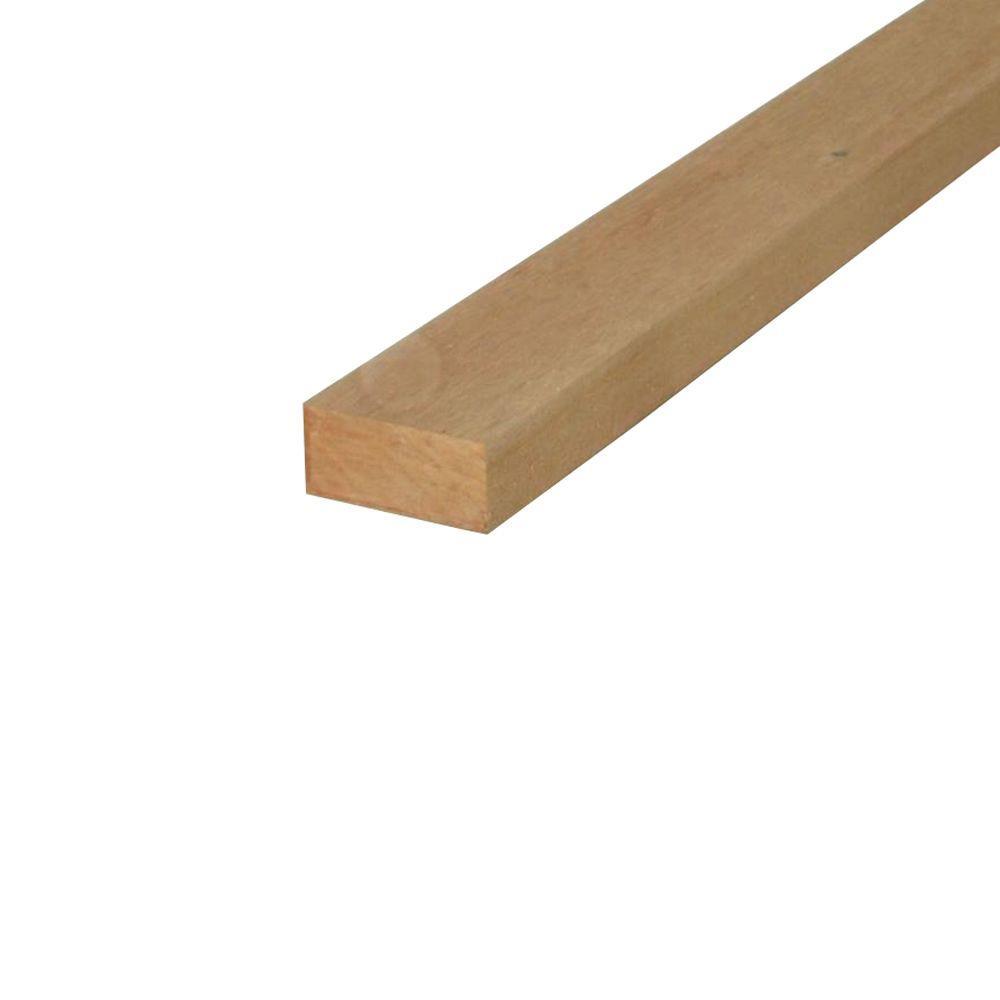 2 in. x 4 in. x 8 ft. Rough Green Western Red Cedar Lumber - Super Arbor